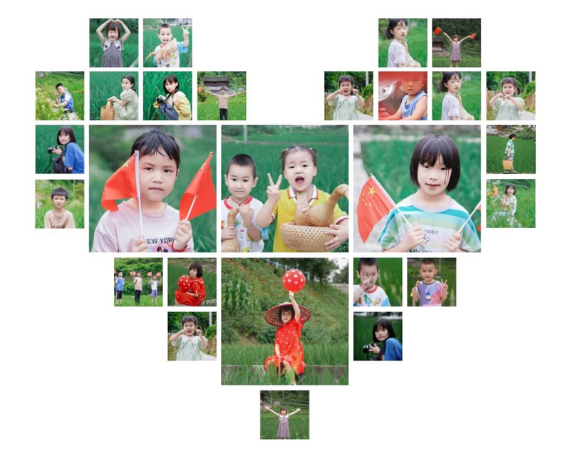 实践团队为农村少年儿童拍摄的写真。awc777万象城娱乐官网供图